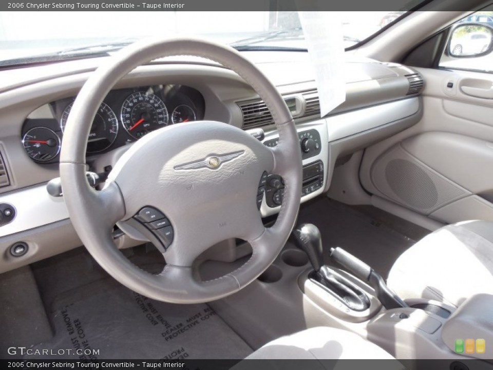 Taupe Interior Prime Interior for the 2006 Chrysler Sebring Touring Convertible #80148686