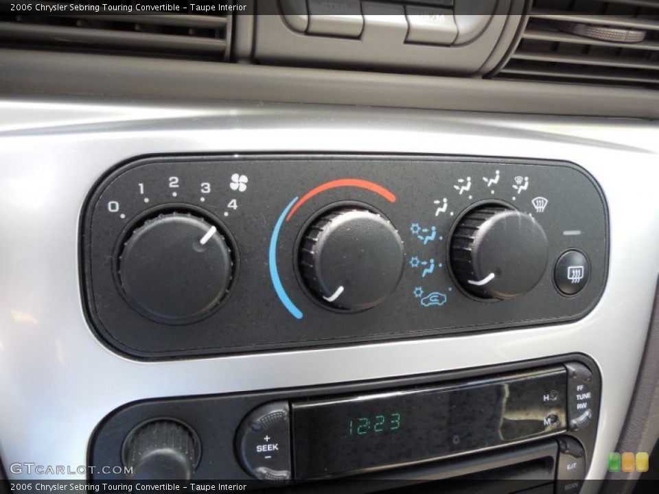 Taupe Interior Controls for the 2006 Chrysler Sebring Touring Convertible #80148921
