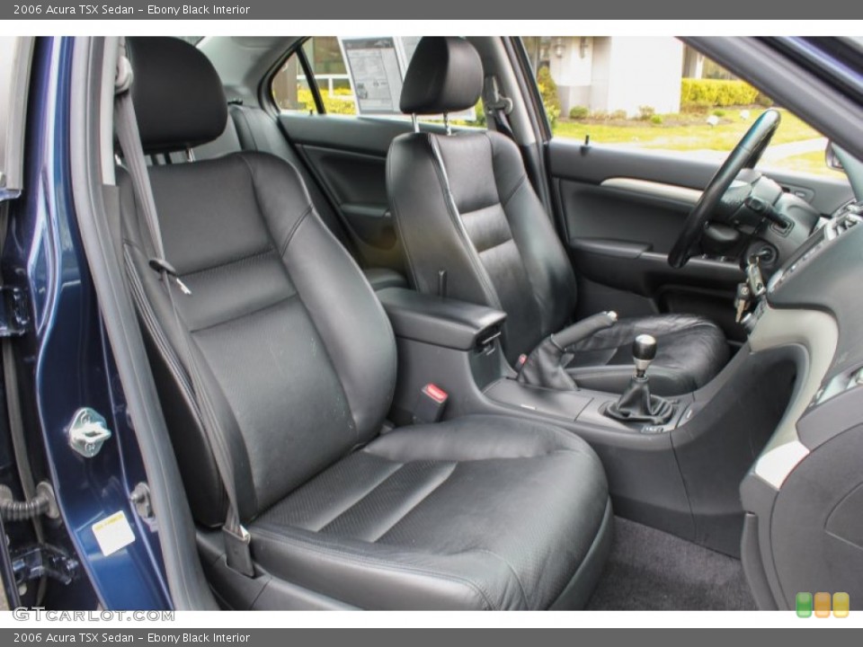 Ebony Black Interior Photo for the 2006 Acura TSX Sedan #80149116