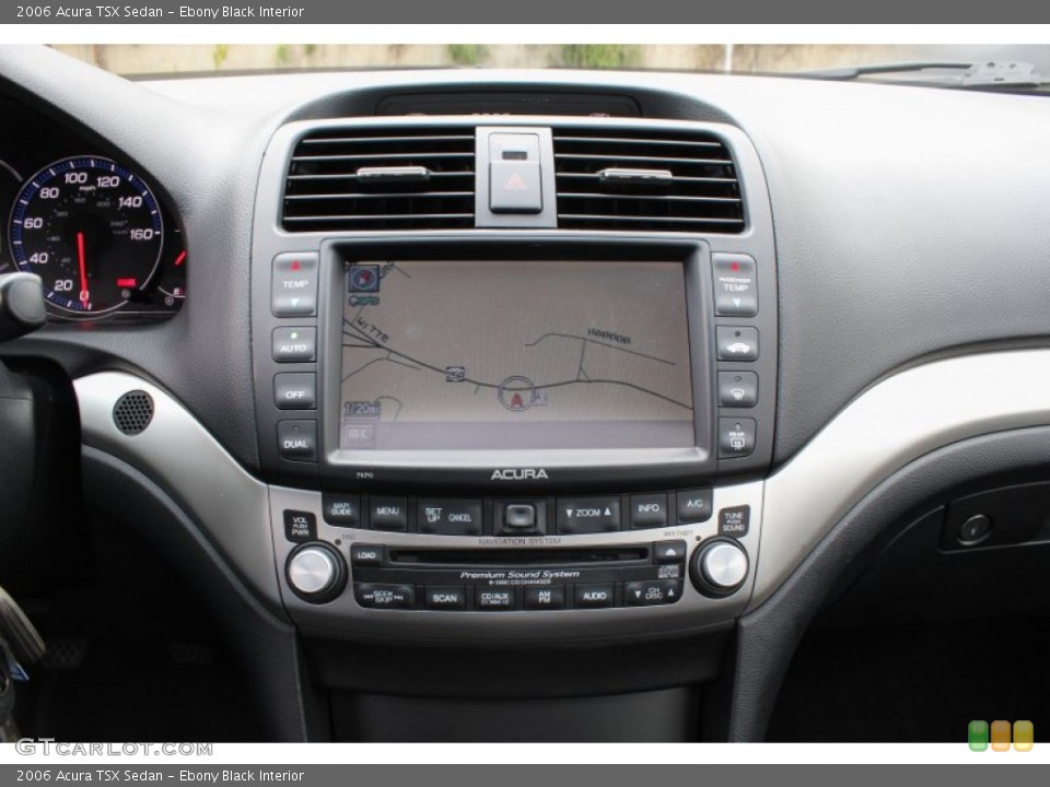 Ebony Black Interior Navigation for the 2006 Acura TSX Sedan #80149161