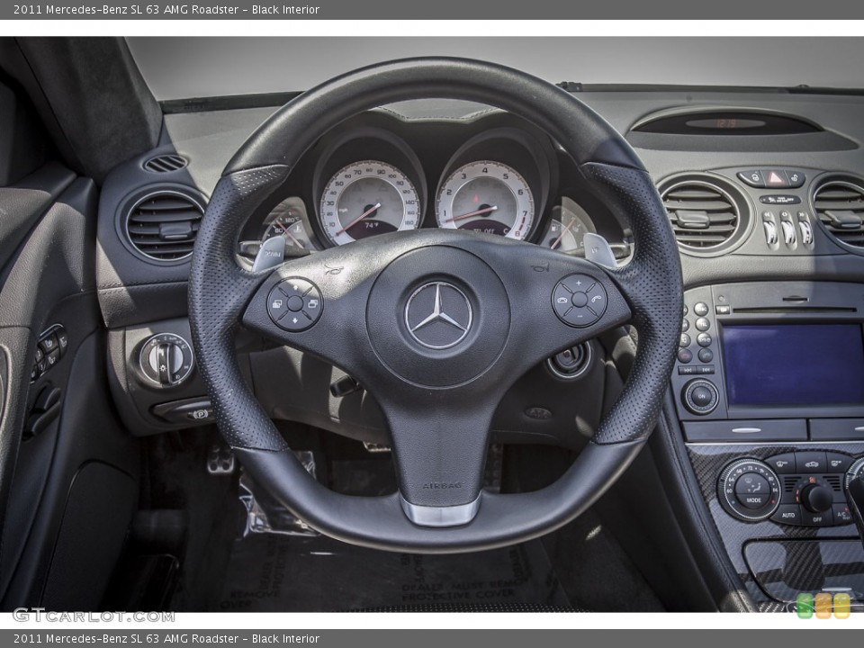 Black Interior Steering Wheel for the 2011 Mercedes-Benz SL 63 AMG Roadster #80149209