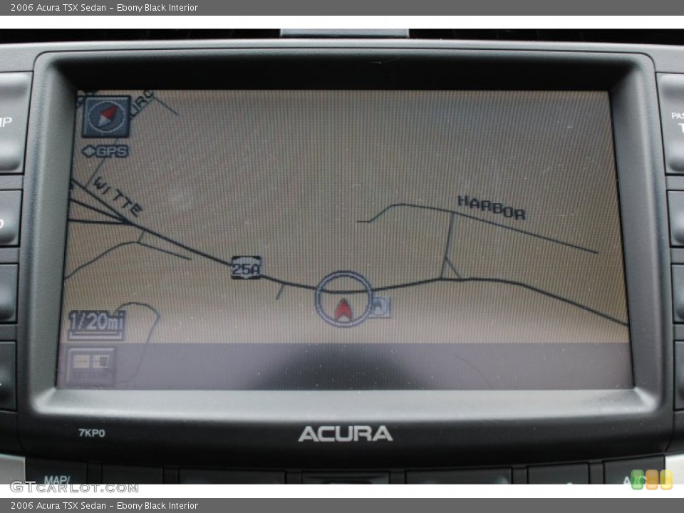 Ebony Black Interior Navigation for the 2006 Acura TSX Sedan #80149212