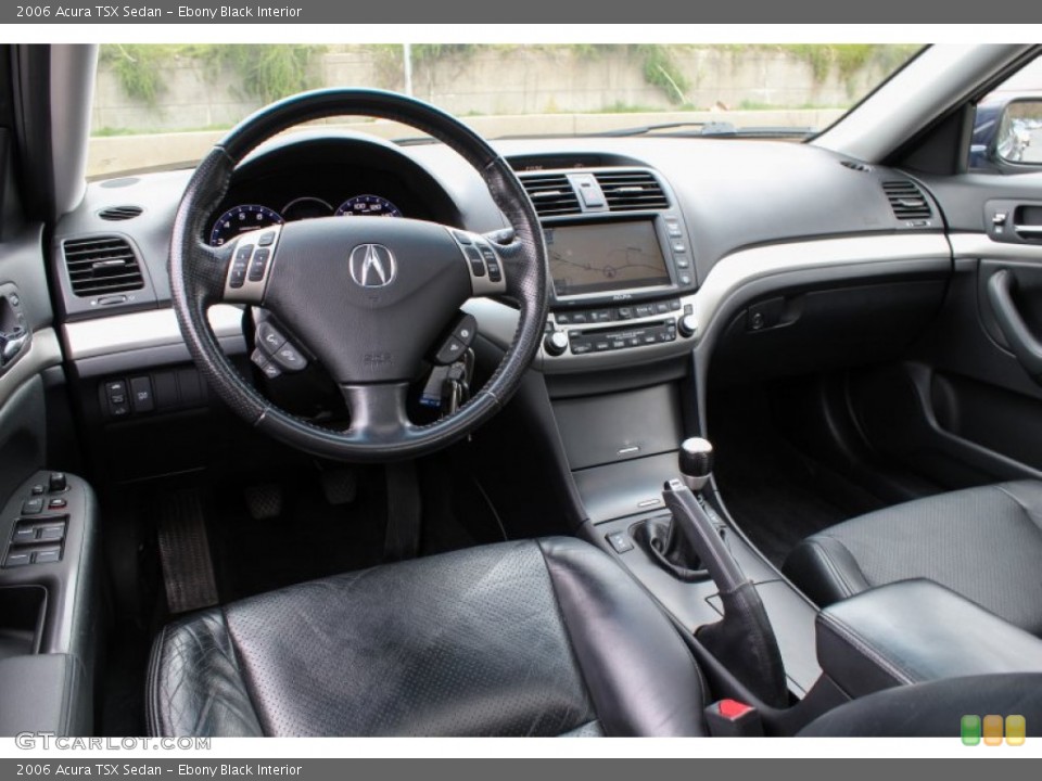 Ebony Black Interior Prime Interior for the 2006 Acura TSX Sedan #80149248