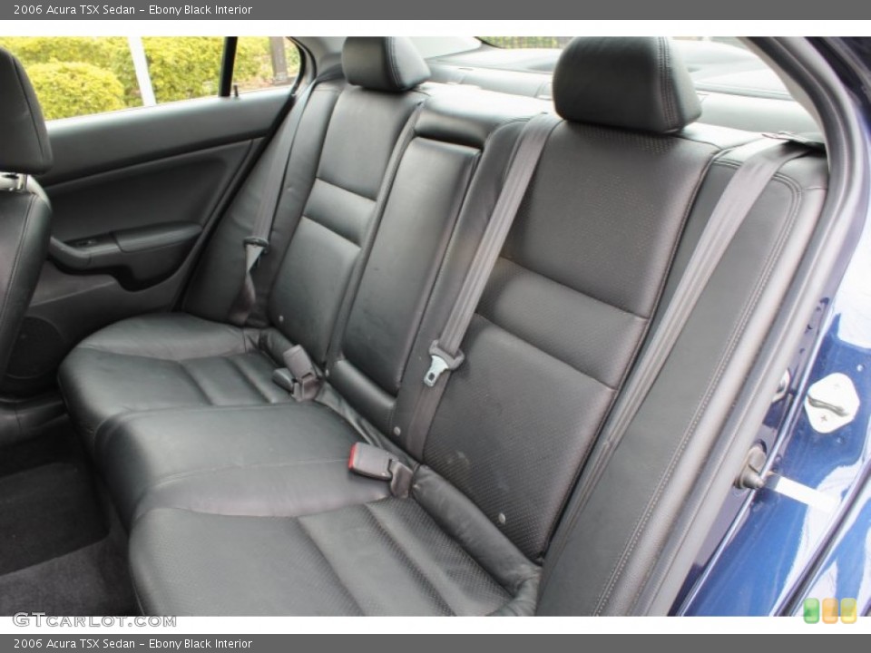 Ebony Black Interior Rear Seat for the 2006 Acura TSX Sedan #80149260