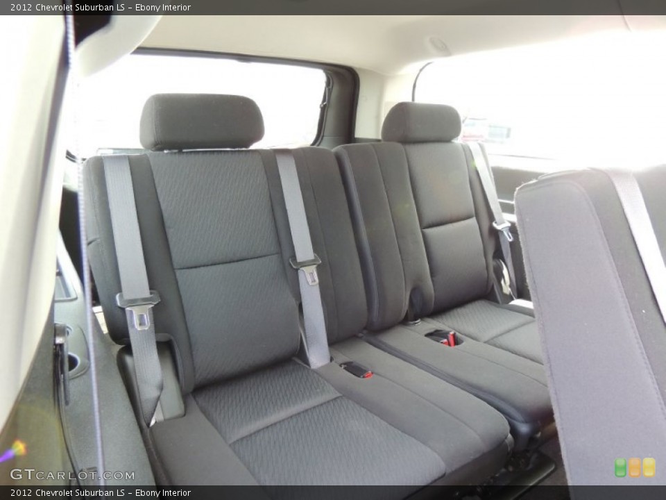 Ebony Interior Rear Seat for the 2012 Chevrolet Suburban LS #80151837