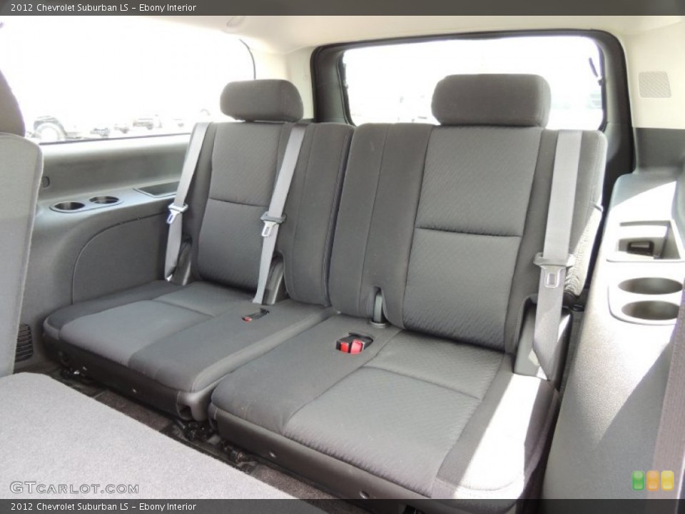 Ebony Interior Rear Seat for the 2012 Chevrolet Suburban LS #80151907