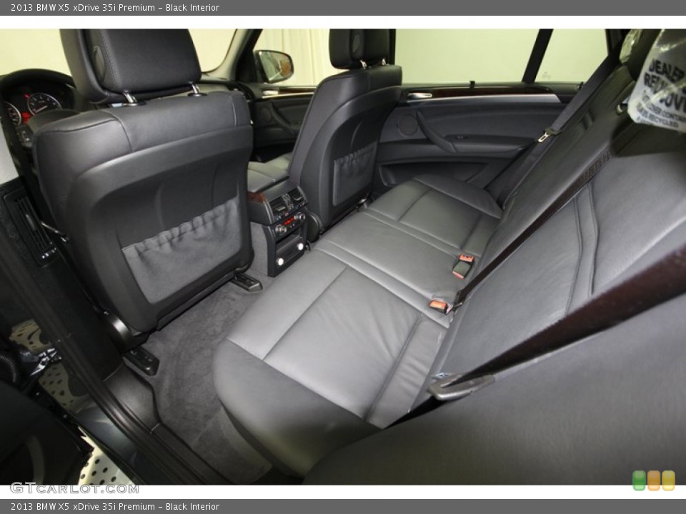 Black Interior Rear Seat for the 2013 BMW X5 xDrive 35i Premium #80151983