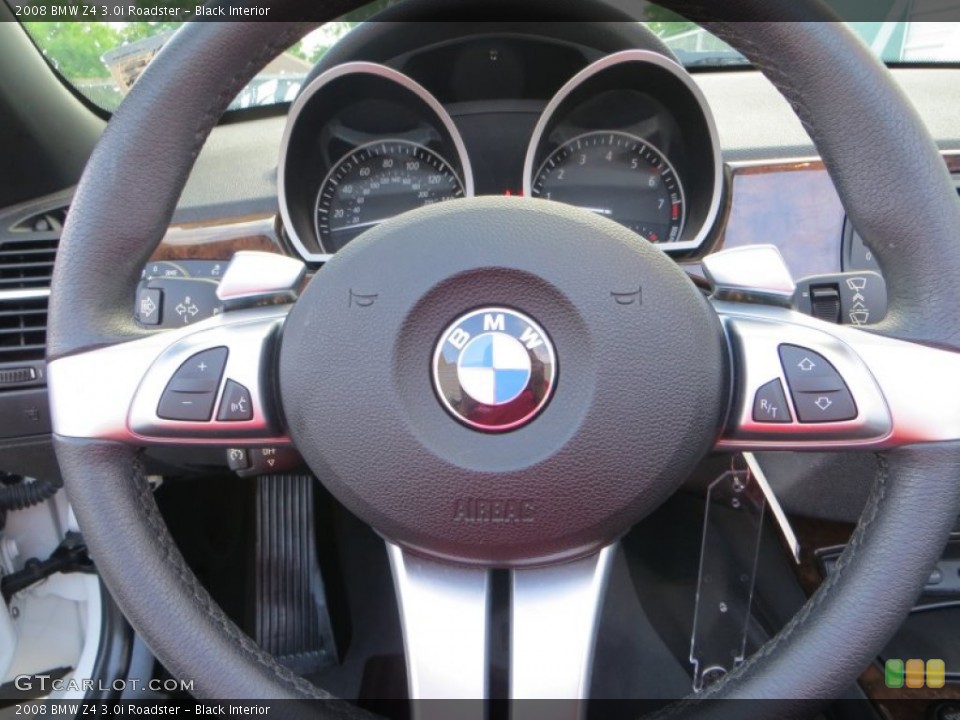 Black Interior Steering Wheel for the 2008 BMW Z4 3.0i Roadster #80152047