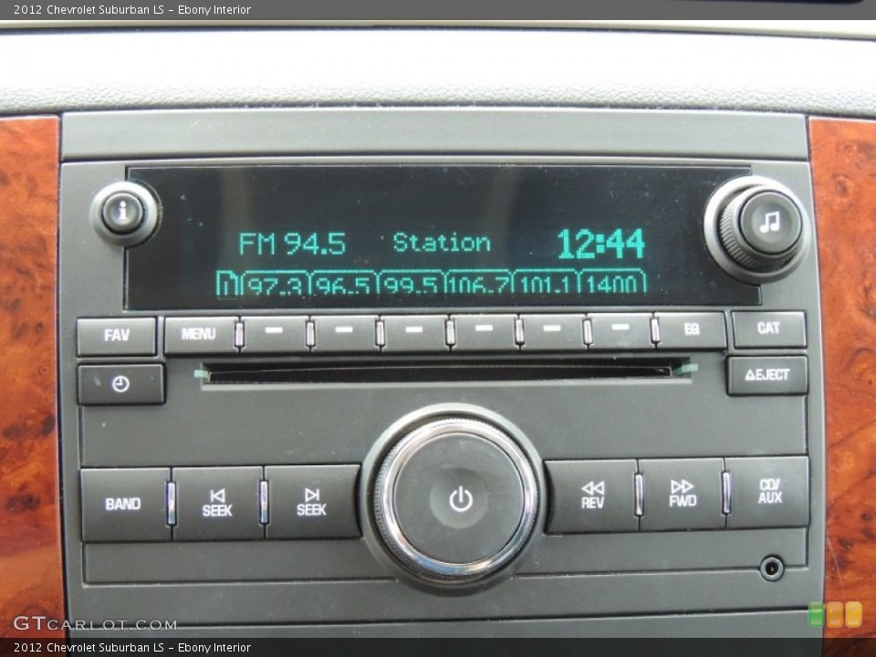 Ebony Interior Audio System for the 2012 Chevrolet Suburban LS #80152056