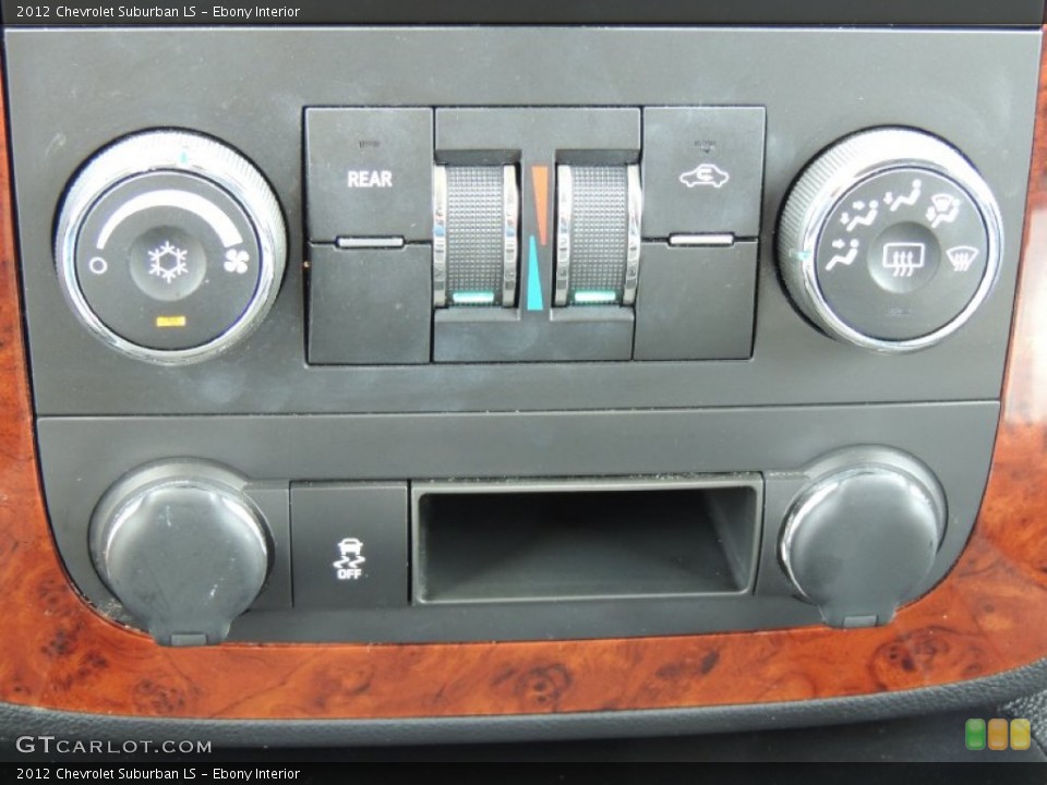 Ebony Interior Controls for the 2012 Chevrolet Suburban LS #80152072