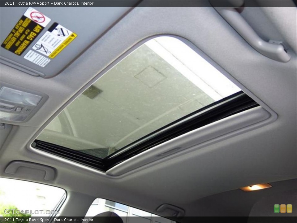 Dark Charcoal Interior Sunroof for the 2011 Toyota RAV4 Sport #80154554