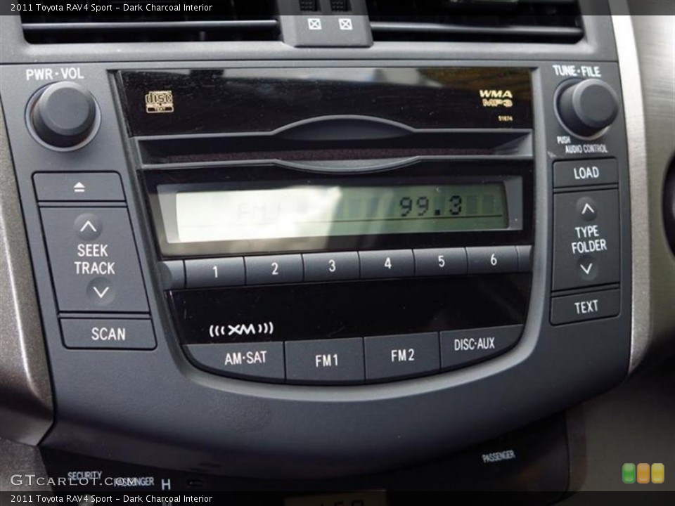Dark Charcoal Interior Audio System for the 2011 Toyota RAV4 Sport #80154576