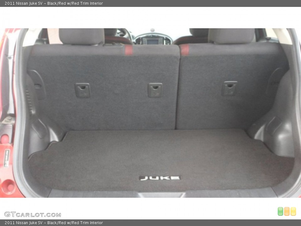 Black/Red w/Red Trim Interior Trunk for the 2011 Nissan Juke SV #80161296