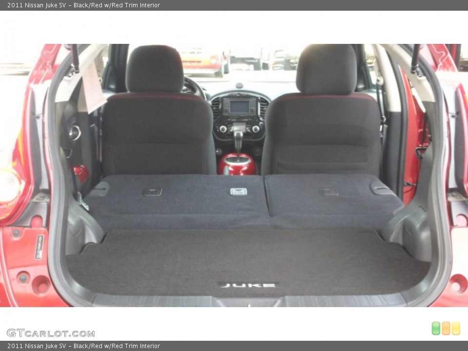Black/Red w/Red Trim Interior Trunk for the 2011 Nissan Juke SV #80161386