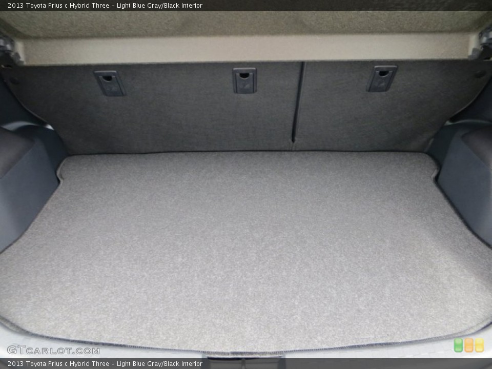 Light Blue Gray/Black Interior Trunk for the 2013 Toyota Prius c Hybrid Three #80161454