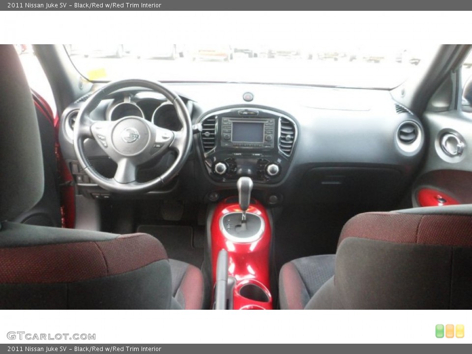 Black/Red w/Red Trim Interior Dashboard for the 2011 Nissan Juke SV #80161629