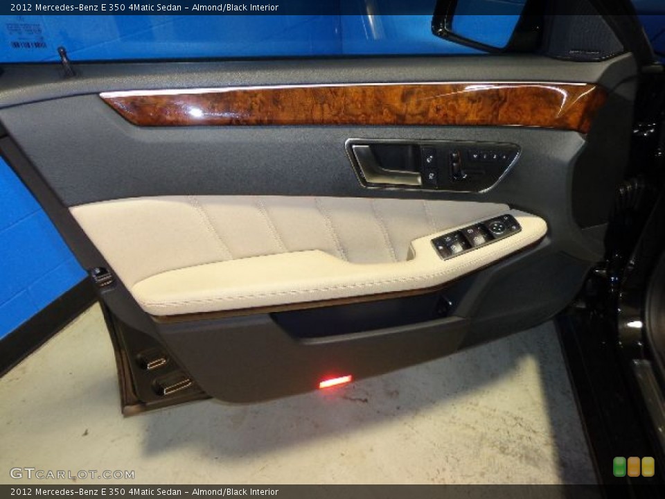 Almond/Black Interior Door Panel for the 2012 Mercedes-Benz E 350 4Matic Sedan #80161819