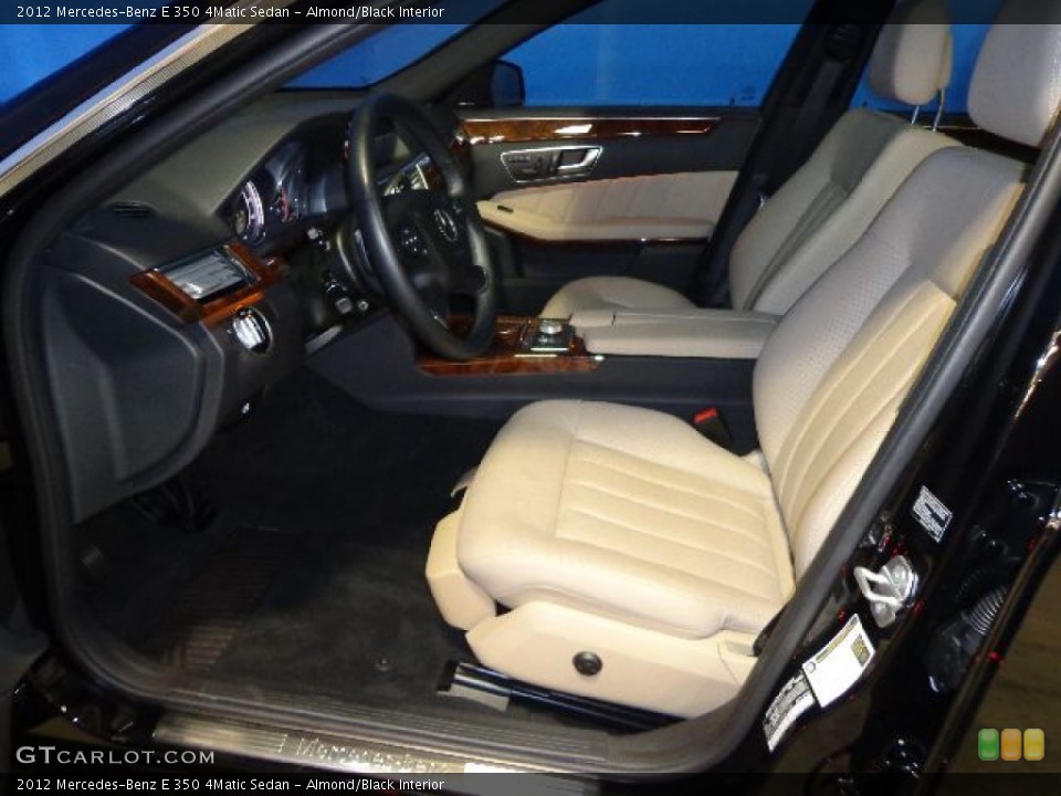 Almond/Black Interior Photo for the 2012 Mercedes-Benz E 350 4Matic Sedan #80161833