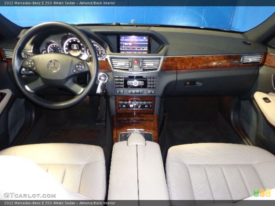 Almond/Black Interior Dashboard for the 2012 Mercedes-Benz E 350 4Matic Sedan #80161885
