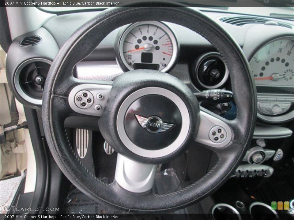 Pacific Blue/Carbon Black Interior Steering Wheel for the 2007 Mini Cooper S Hardtop #80163182