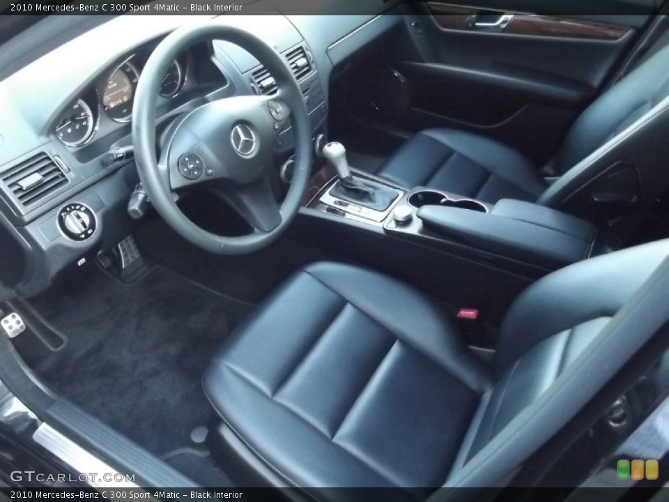 Black 2010 Mercedes-Benz C Interiors