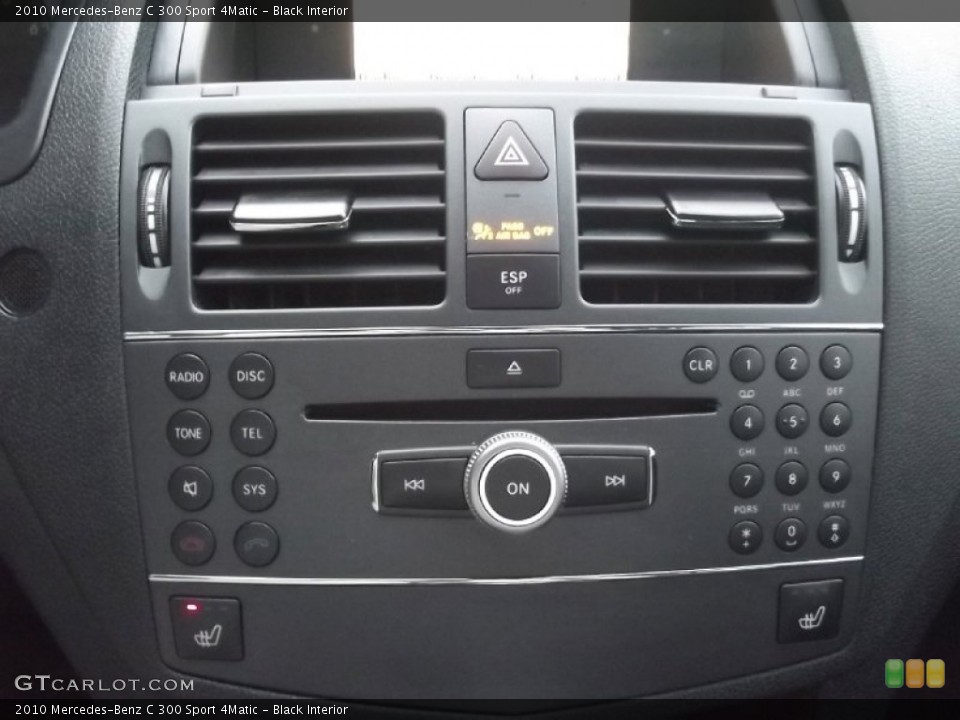 Black Interior Controls for the 2010 Mercedes-Benz C 300 Sport 4Matic #80164437