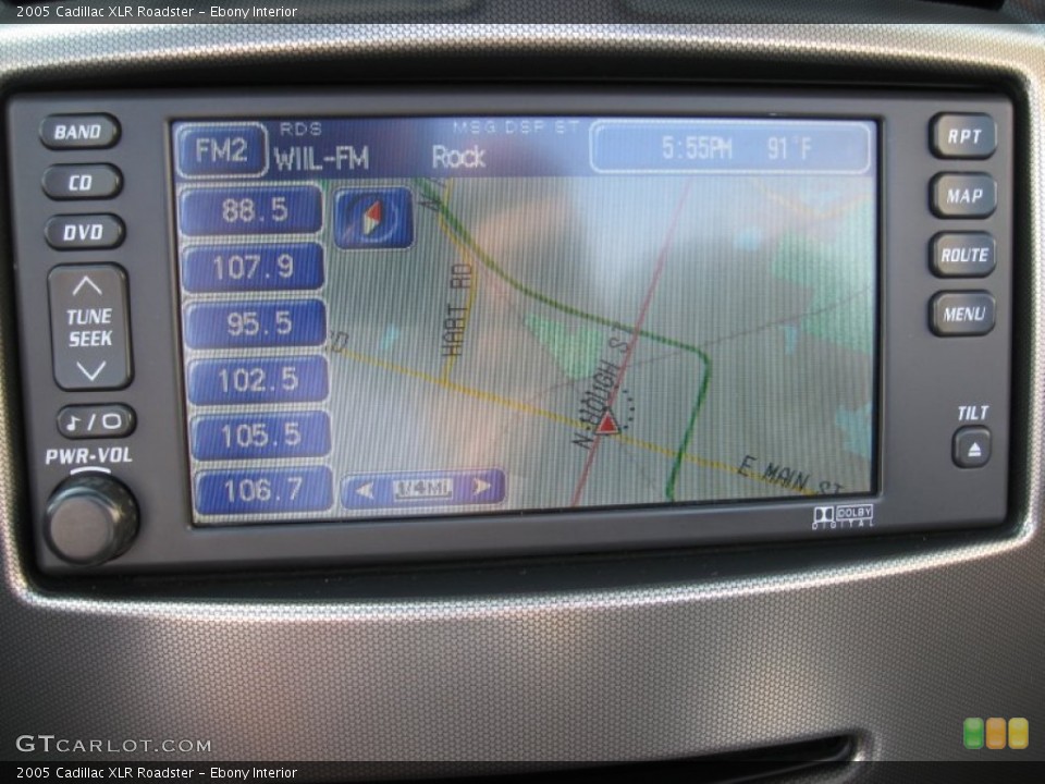 Ebony Interior Navigation for the 2005 Cadillac XLR Roadster #80167146