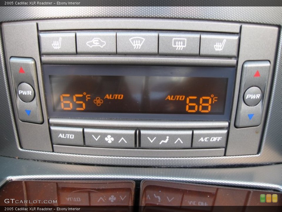 Ebony Interior Controls for the 2005 Cadillac XLR Roadster #80167162