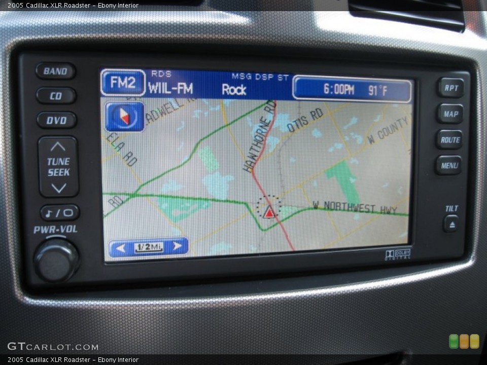 Ebony Interior Navigation for the 2005 Cadillac XLR Roadster #80167317
