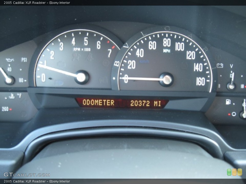 Ebony Interior Gauges for the 2005 Cadillac XLR Roadster #80167329