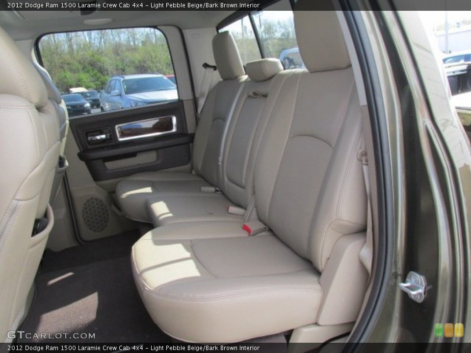 Light Pebble Beige/Bark Brown Interior Rear Seat for the 2012 Dodge Ram 1500 Laramie Crew Cab 4x4 #80167905