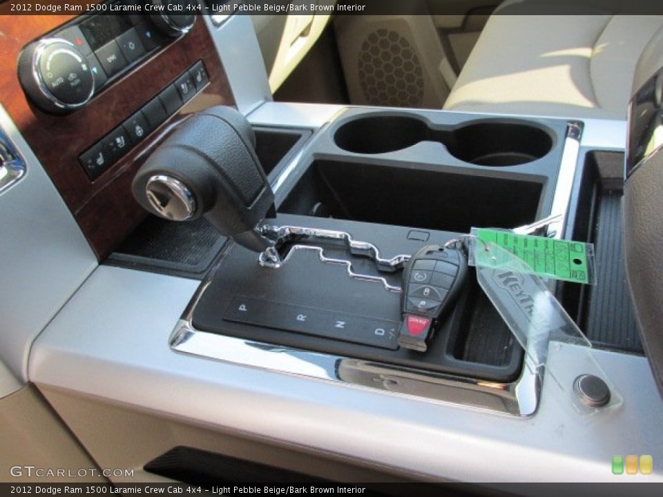 Light Pebble Beige/Bark Brown Interior Transmission for the 2012 Dodge Ram 1500 Laramie Crew Cab 4x4 #80167992