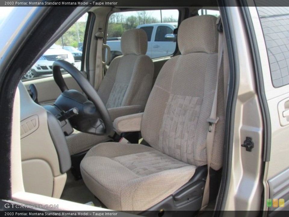 Taupe Interior Front Seat for the 2003 Pontiac Montana  #80168889