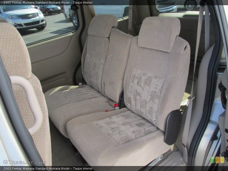 Taupe Interior Rear Seat for the 2003 Pontiac Montana  #80169004