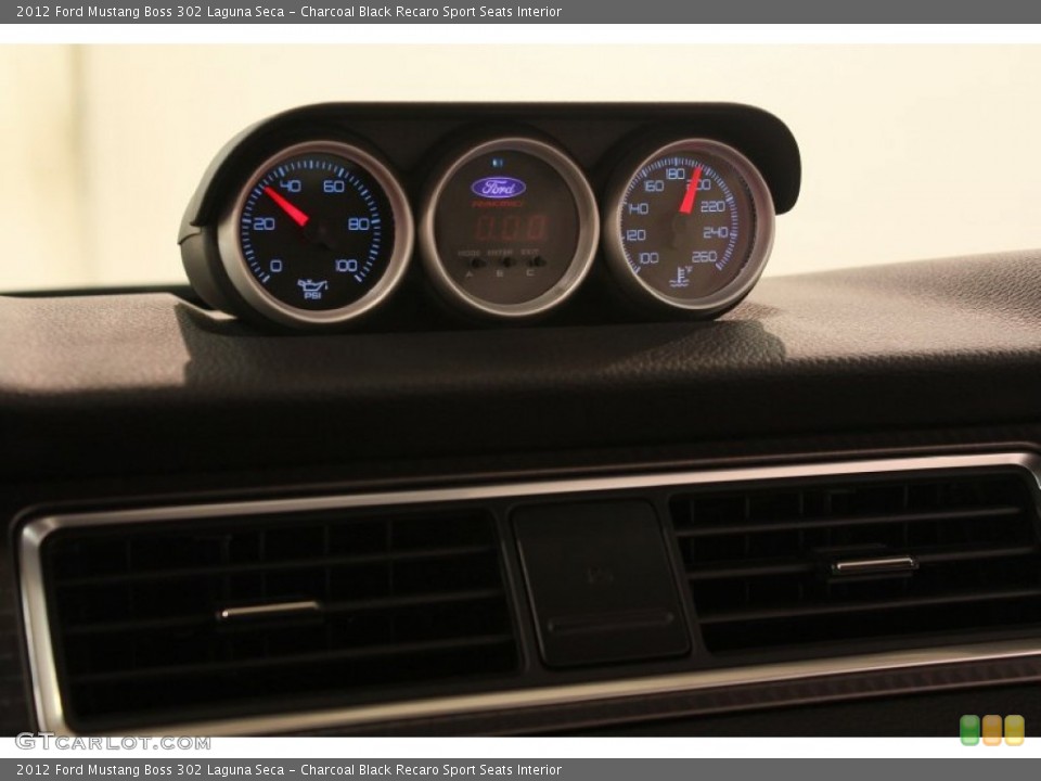 Charcoal Black Recaro Sport Seats Interior Gauges for the 2012 Ford Mustang Boss 302 Laguna Seca #80169405