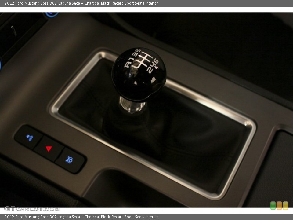 Charcoal Black Recaro Sport Seats Interior Transmission for the 2012 Ford Mustang Boss 302 Laguna Seca #80169453