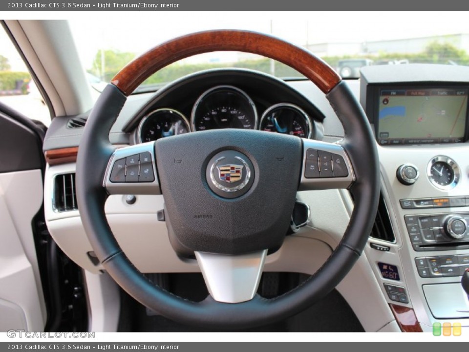 Light Titanium/Ebony Interior Steering Wheel for the 2013 Cadillac CTS 3.6 Sedan #80169843