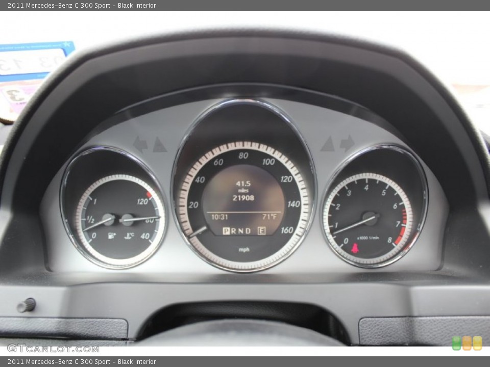 Black Interior Gauges for the 2011 Mercedes-Benz C 300 Sport #80171036