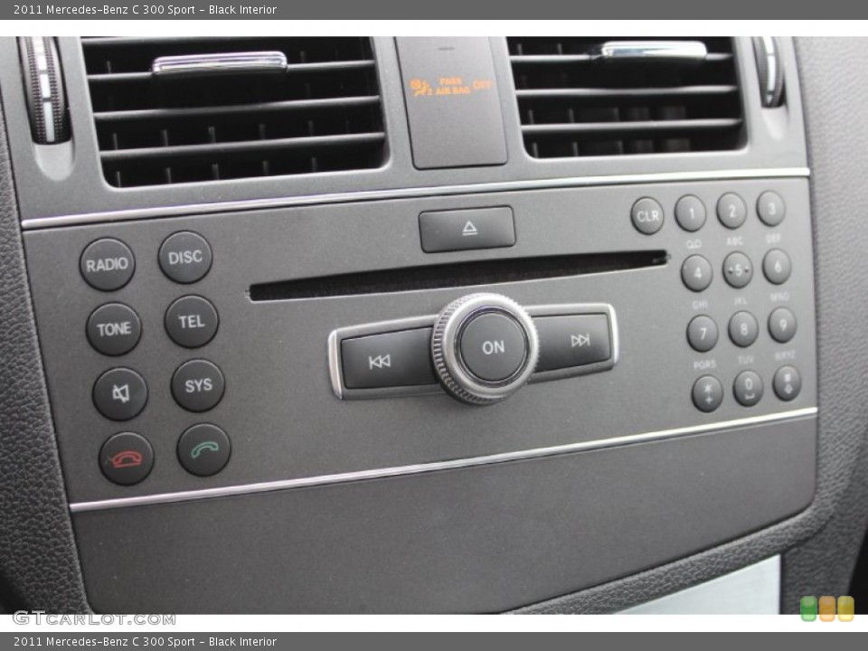 Black Interior Controls for the 2011 Mercedes-Benz C 300 Sport #80171125