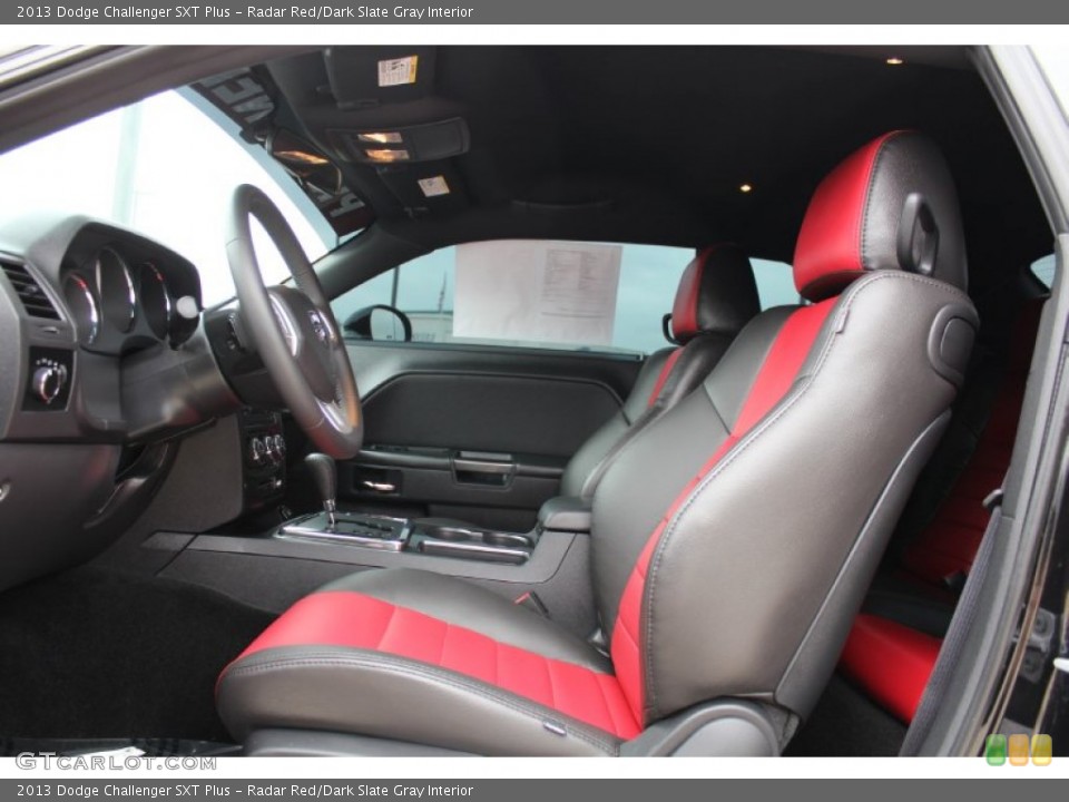 Radar Red/Dark Slate Gray Interior Photo for the 2013 Dodge Challenger SXT Plus #80171283