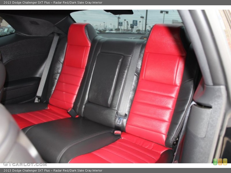 Radar Red/Dark Slate Gray Interior Rear Seat for the 2013 Dodge Challenger SXT Plus #80171302