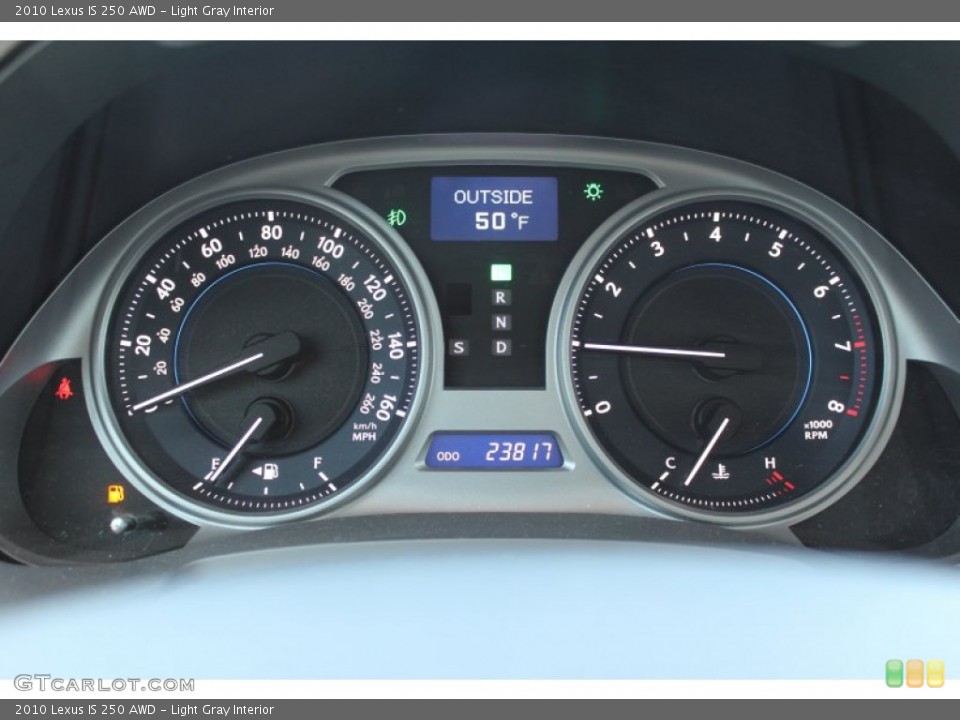 Light Gray Interior Gauges for the 2010 Lexus IS 250 AWD #80171440
