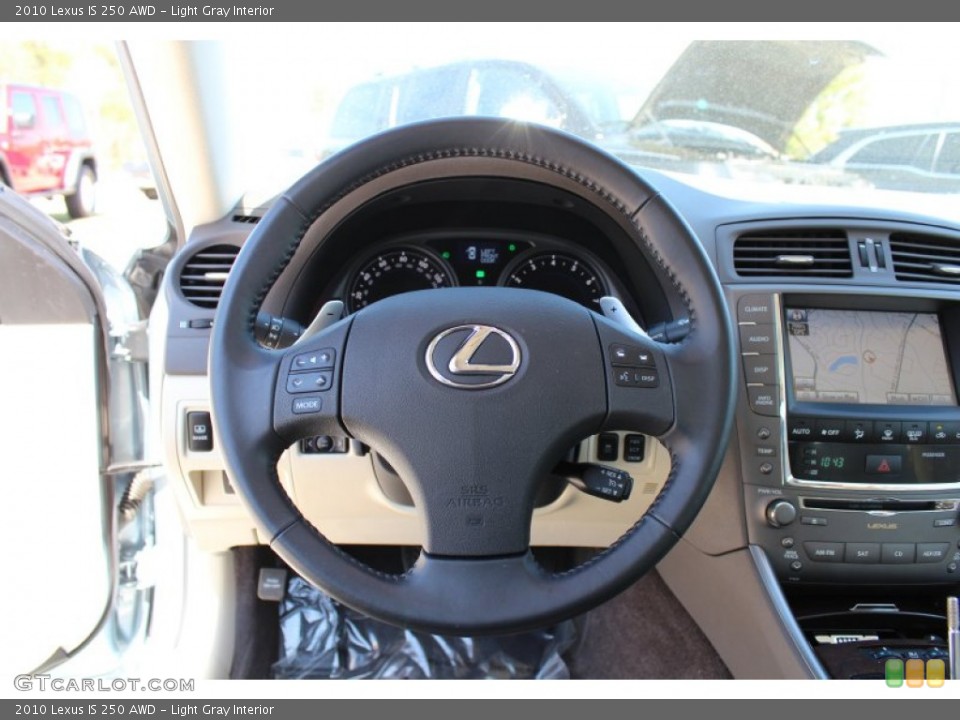 Light Gray Interior Steering Wheel for the 2010 Lexus IS 250 AWD #80171448