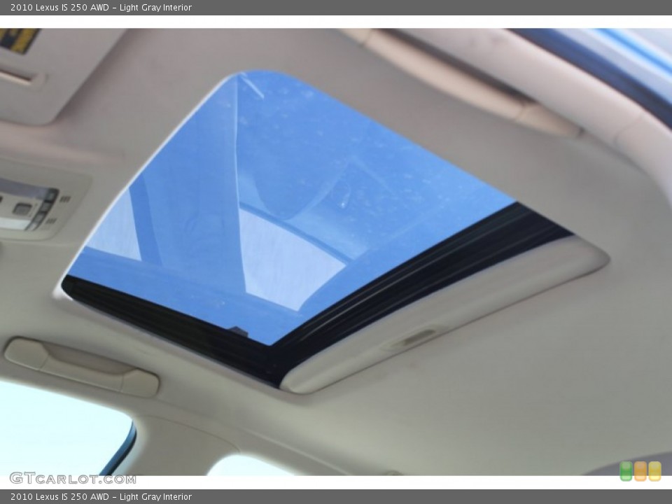 Light Gray Interior Sunroof for the 2010 Lexus IS 250 AWD #80171511