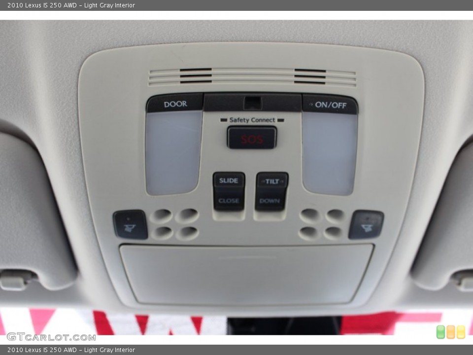 Light Gray Interior Controls for the 2010 Lexus IS 250 AWD #80171532