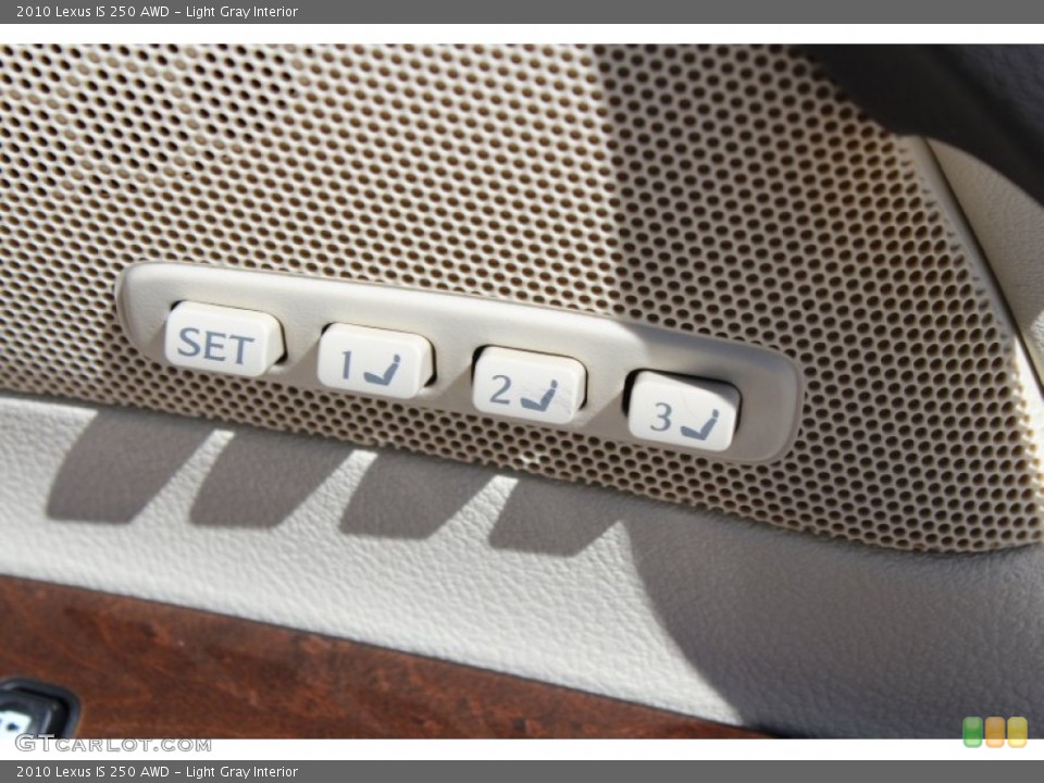 Light Gray Interior Controls for the 2010 Lexus IS 250 AWD #80171571