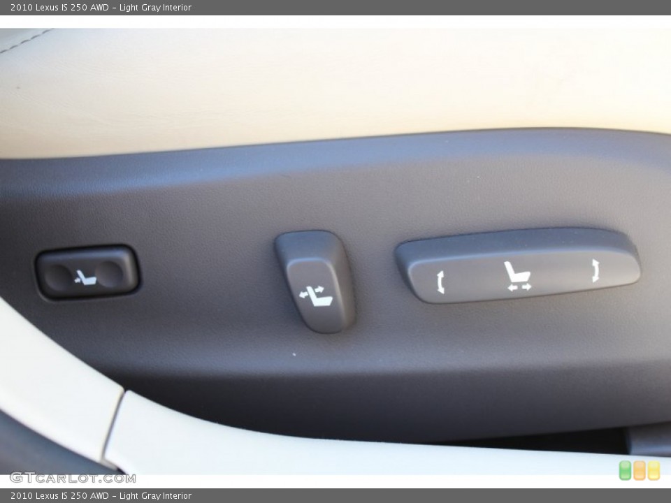 Light Gray Interior Controls for the 2010 Lexus IS 250 AWD #80171583