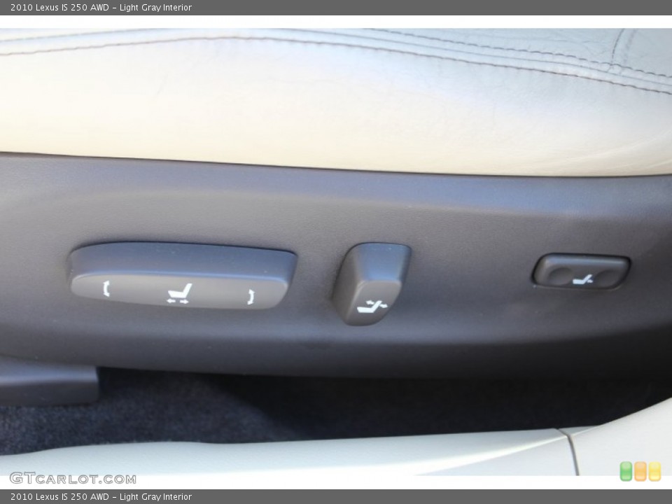 Light Gray Interior Controls for the 2010 Lexus IS 250 AWD #80171589