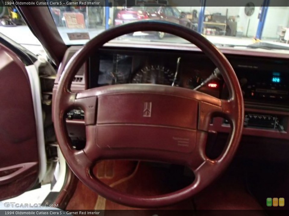 Garnet Red Interior Steering Wheel for the 1994 Oldsmobile Cutlass Ciera S #80175460