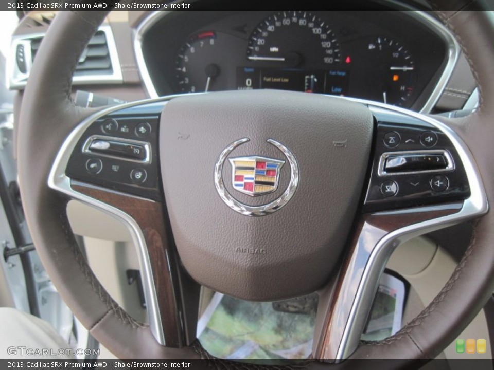 Shale/Brownstone Interior Steering Wheel for the 2013 Cadillac SRX Premium AWD #80176556